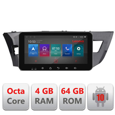 Navigatie dedicata Toyota Corolla 2013-2017 I-470 4+64 Lenovo ecran 10.33&amp;quot; Android Waze USB Navigatie Internet Youtube Radio CarStore Technology foto