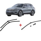 Cumpara ieftin Set 3 stergatoare Volkswagen TIGUAN ALLSPACE (BW2, BJ2) 2017 - 2021, parbriz si luneta, Valeo HydroConnect