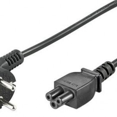 Cablu alimentare laptop 1.8m Schuko 90 grade - IEC320-C5 VDE