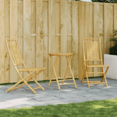 Gossi set mobilier bistro, 3 piese, bambus foto