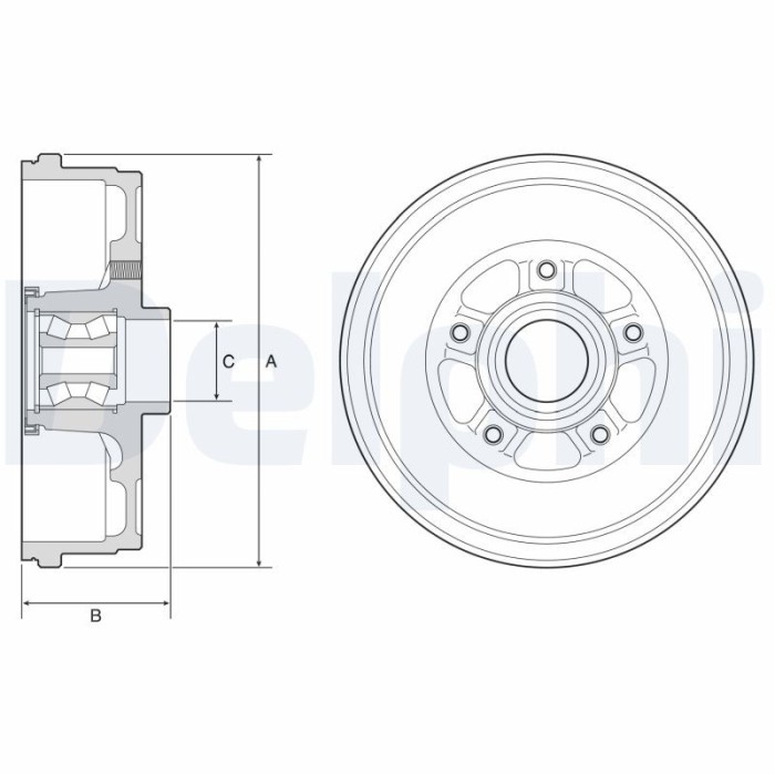 DELPHI BFR611 Tambur frana
