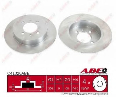 Disc frana NISSAN ALMERA I Hatchback (N15) (1995 - 2000) ABE C41026ABE foto