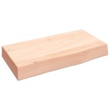Cumpara ieftin Polita de perete, 40x20x6 cm, lemn masiv de stejar netratat
