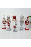 Set de 5 figurine vechi pentru decor de Crăciun, ca ornamente suspendate, păpuși pentru decor festiv
