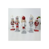 Set de 5 figurine vechi pentru decor de Crăciun, ca ornamente suspendate, păpuși pentru decor festiv