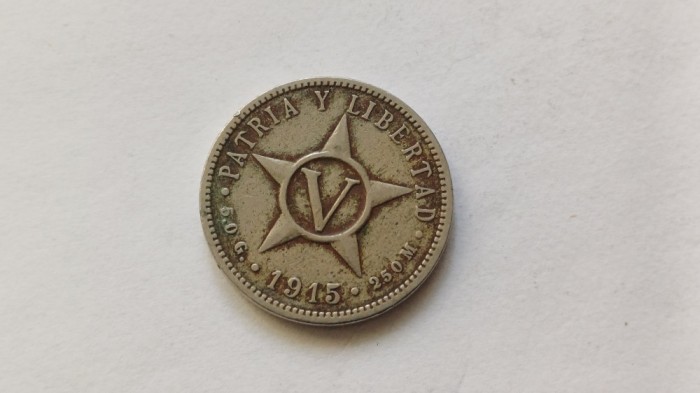 Cuba-5 CentavoS 1915