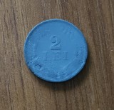2 Lei 1941, Rom&acirc;nia, Zinc - Monedă Rom&acirc;nească Istorică
