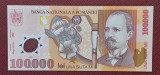 Romania, 100,000 Lei 2001, aproape necirculata, polimer seria...4005