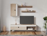 Living Porto Stejar Sonoma/Alb 160 cm
