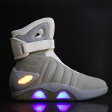 Sneakers Barbati Mbrands cu talpa cu leduri, model back to the future - 39