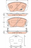 Set placute frana fata TRW GDB3461