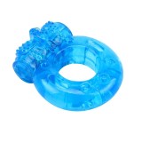 Inel vibrator cu baterii incluse, Blue