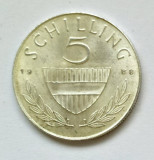 AUSTRIA 5 SCHILLING 1968 ARGINT AUNC, Europa