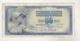 Bnk bn Iugoslavia 50 dinari 1981 circulata