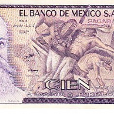 M1 - Bancnota foarte veche - Mexic - 100 pesos - 1982