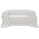 Cumpara ieftin Husă din velur micro-fibră pentru canapea 210 x 280 cm, Crem, vidaXL
