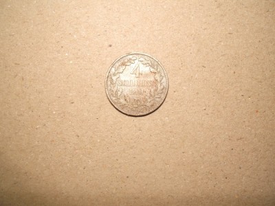 DANEMARCA 4 SKILLING 1854 ARGINT foto