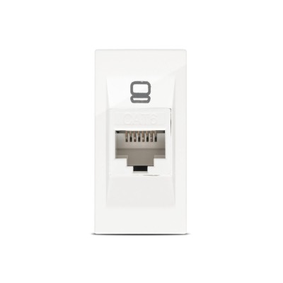 Moda Voice, priza UTP CAT6e 1M, alb, Elbi foto