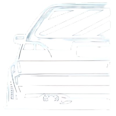 Sticker Auto Volkswagen Golf Mk 2 Silueta Spate foto