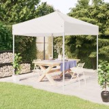 VidaXL Cort pliabil pentru petrecere, alb, 3x3 m