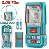 TOTAL - APARAT LASER PENTRU MASURARE DISTANTA, INTERVAL DE MASURE 0.05-70m PowerTool TopQuality