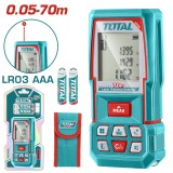 TOTAL - APARAT LASER PENTRU MASURARE DISTANTA, INTERVAL DE MASURE 0.05-70m PowerTool TopQuality