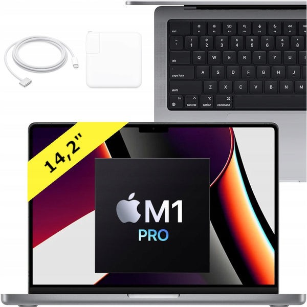 MacBook Pro 14-inch (2021) - Apple M1 Pro 8-core and 14-core GPU - 16GB RAM - SSD 512GB - QWERTY Space Gray