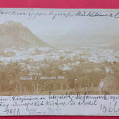 Hunedoara Deva Devarol Vedere generala si cetatea 1900