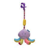 Jucarie pentru Carucior Caracatita Colorata cu Sunet 24cm