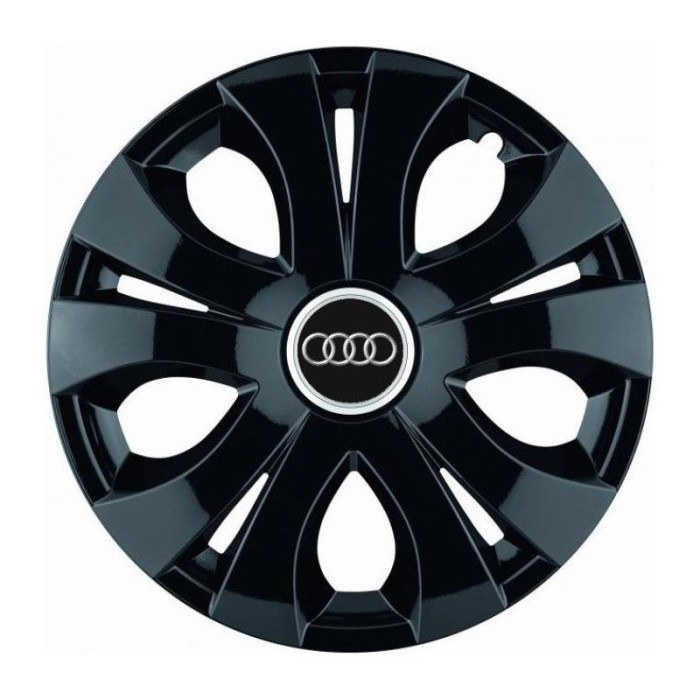Set 4 Capace Roti Top Negru R16, Compatibil Cu Audi
