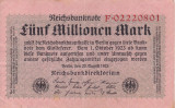 GERMANIA 5.000.000 marci 1923 VF+++!!!