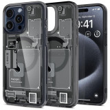 Cumpara ieftin Husa pentru iPhone 15 Pro Max, Spigen Ultra Hybrid MagSafe Zero One, Black
