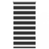 Jaluzea tip zebra, 80 x 150 cm, negru