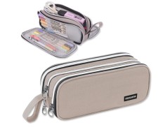 Penar pentru scoala COLOCASTLE, 3 compartimente, crem - OUTLET foto