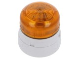 Semnalizator luminos cu LED, lumină flash albă, 230V AC, IP65, KLAXON SIGNALS Flashguard