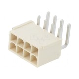 Conector cablu-placă Mini-Fit Jr 4,2mm PIN 8 THT
