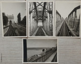 Podul de la Cernavoda// lot 4 fotografii interbelice