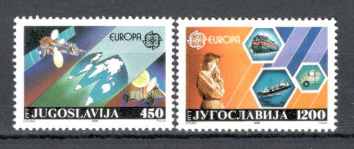 Iugoslavia.1988 EUROPA-Transport si comunicatii SE.728