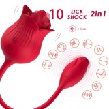 ARMONY - PINK CLITORIS STIMULATOR VIBRATOR WITH TAIL 10 MODES RED, ARMONY STIMULATORS