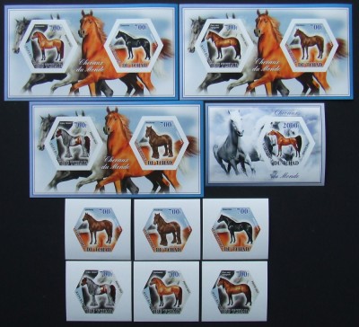 R.DU TCHAD-RASE DE CAI-SET 6 V.+4 S/Sh.NEOBLITERATE-NEDANTELATE-MNH** - EP 055 foto