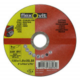 Disc FlexOvit 20424 125x1,6 A46R-BF41, disc de tăiere pentru metal și oțel inoxidabil