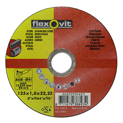 Disc FlexOvit 20425 150x1,6 A46R-BF41, disc de tăiere pentru metal și oțel inoxidabil