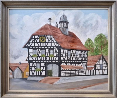 Muzeul local Eggenstein-Leopoldshafen, &amp;Ouml;stringen, pictură din spaţiul german, nesemnată foto