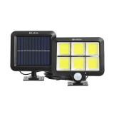 Cumpara ieftin Proiector solar Karemi, 12 W, 120 lm, 6000-6500 K, 2400 mAh, ABS, 120 LED, tip COB, senzor miscare, lumina alb rece