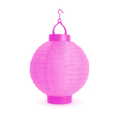 Lampion cu LED - Magenta - 20 cm foto