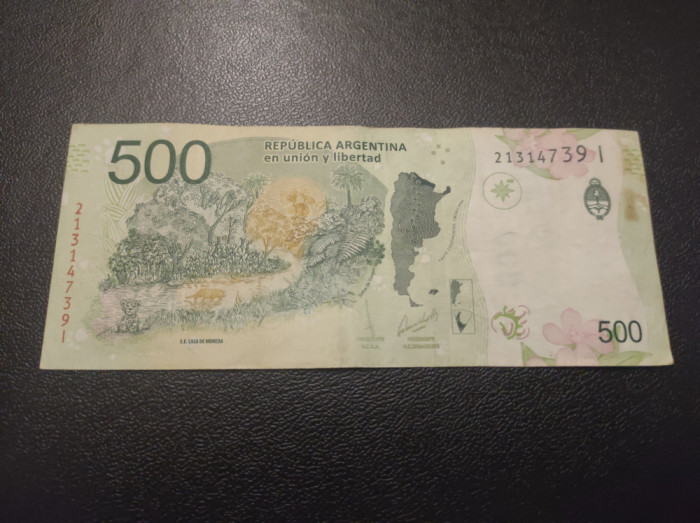 Bancnota Argentina 500 Pesos