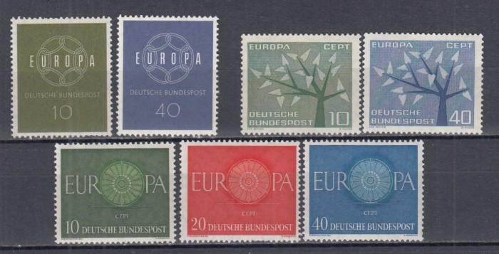 GERMANIA 1959/60/63 EUROPA CEPT SERII MNH