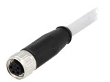 Conector M8 Mamă 4 PIN cu Cablu 2m PVC