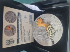 Fauna medalie , tiraj 40 buc, PUPAZA, 156 grame, argint 925 foto