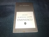 G C NICOLESCU - STUDII SI ARTICOLE DESPRE EMINESCU